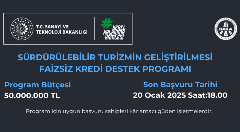 2024 Yılı “Sürdürülebilir Turizmin Geliştirilmesi Destek Programı” İlan Edildi